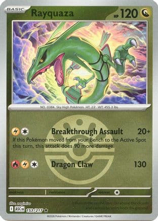 Rayquaza (Friend Ball) 153- ME Ascended Heroes Reverse Holofoil