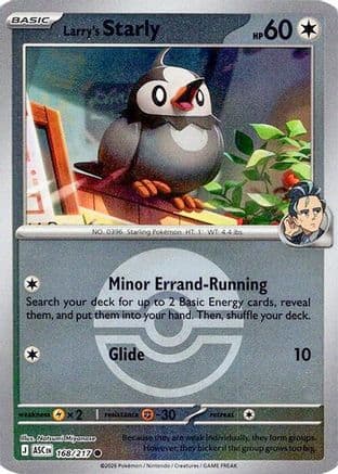 Larry's Starly (Poke Ball) 168- ME Ascended Heroes Reverse Holofoil