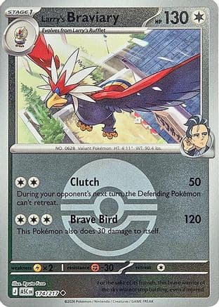 Larry's Braviary (Poke Ball) 174- ME Ascended Heroes Reverse Holofoil