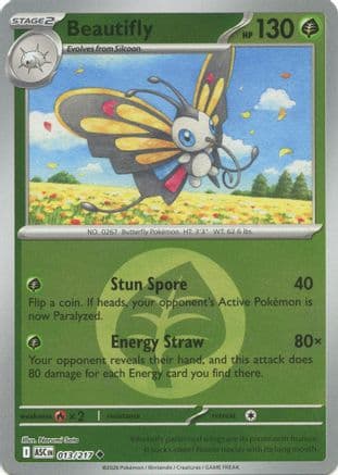 Beautifly (Energy Symbol Pattern) 013/217 - ME Ascended Heroes Reverse Holofoil