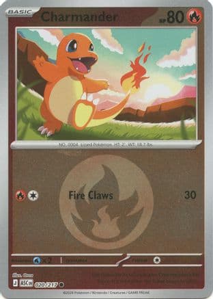 Charmander (Energy Symbol Pattern) 020- ME Ascended Heroes Reverse Holofoil