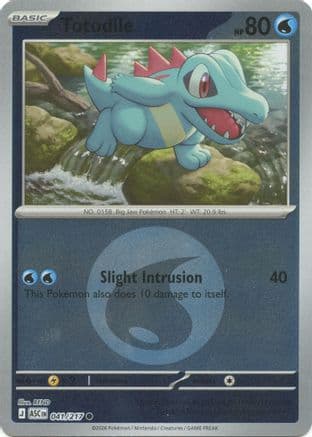 Totodile (Energy Symbol Pattern) 041- ME Ascended Heroes Reverse Holofoil