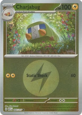 Charjabug (Energy Symbol Pattern) 065- ME Ascended Heroes Reverse Holofoil