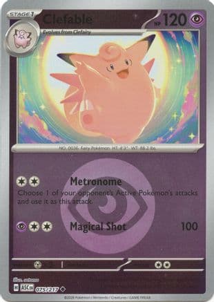 Clefable (Energy Symbol Pattern) 075- ME Ascended Heroes Reverse Holofoil