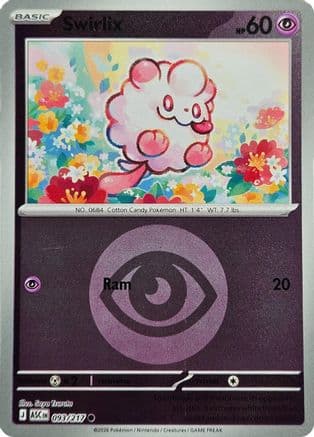 Swirlix (Energy Symbol Pattern) 093- ME Ascended Heroes Reverse Holofoil