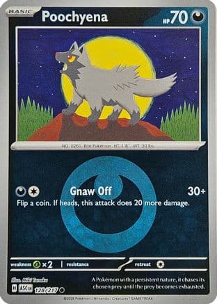 Poochyena (Energy Symbol Pattern) 128- ME Ascended Heroes Reverse Holofoil