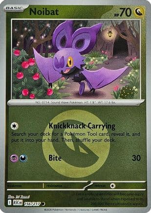 Noibat (Energy Symbol Pattern) 156- ME Ascended Heroes Reverse Holofoil
