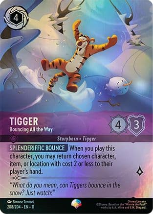 Tigger - Bouncing All the Way (Epic) | Holofoil (208/204) [Winterspell]
