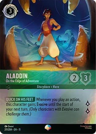 Aladdin - On the Edge of Adventure (Epic) | Holofoil (211/204) [Winterspell]