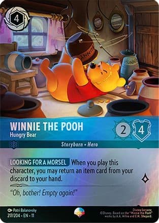 Winnie the Pooh - Hungry Bear (Epic) | Holofoil (217/204) [Winterspell]