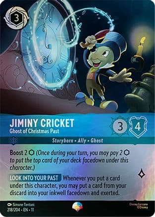 Jiminy Cricket - Ghost of Christmas Past (Epic) | Holofoil (218/204) [Winterspell]