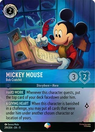 Mickey Mouse - Bob Cratchit (Epic) | Holofoil (219/204) [Winterspell]