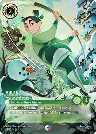 Mulan - Resourceful Recruit (Enchanted) | Holofoil (229/204) [Winterspell]