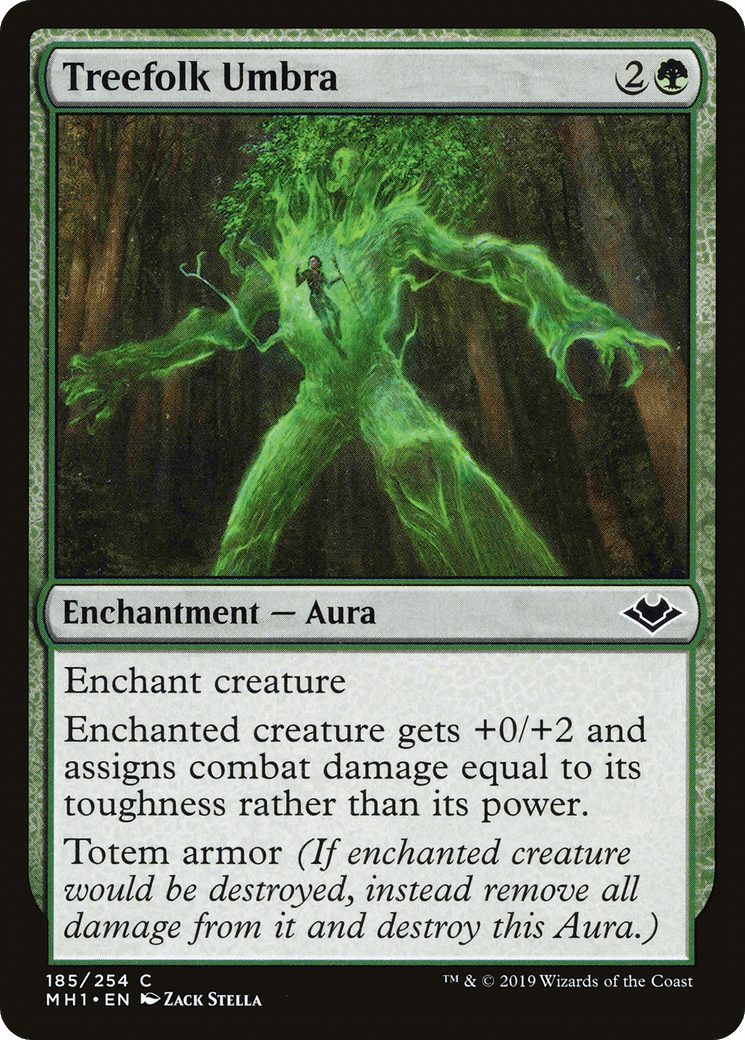 Treefolk Umbra [Modern Horizons] Foil