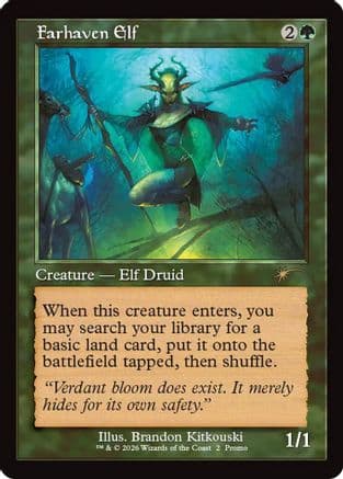 Farhaven Elf (Retro Frame) |  Foil (002) [WPN & Gateway Promos]
