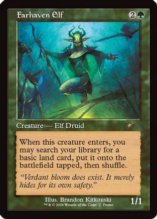 Farhaven Elf (Retro Frame) |  (002) [WPN & Gateway Promos]