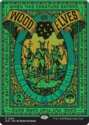 Wood Elves (2280) |  Foil (2280) [Secret Lair Drop Series]