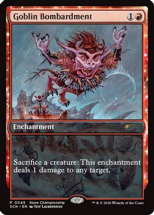 Goblin Bombardment |  (045) [Game Day & Store Championship Promos]