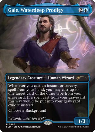 Gale, Waterdeep Prodigy |  Foil (2488) [Secret Lair Drop Series]