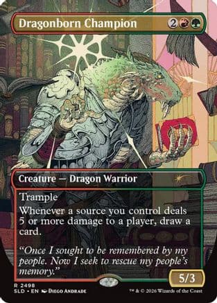 Dragonborn Champion |  Foil (2498) [Secret Lair Drop Series]