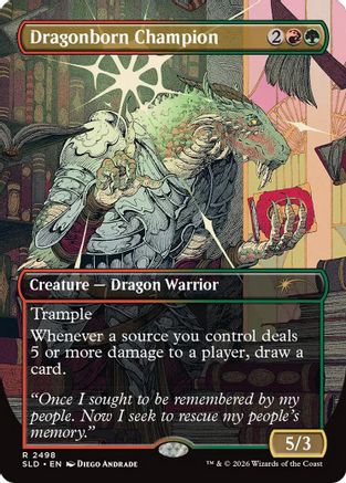 Dragonborn Champion |  Foil (2498) [Secret Lair Drop Series]