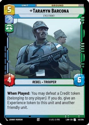 Taramyn Barcona - Eyes Front! |  (40/264)  [A Lawless Time]