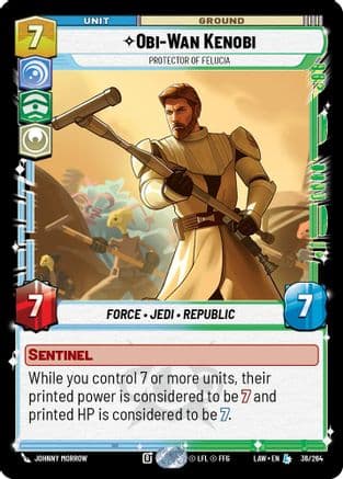 Obi-Wan Kenobi - Protector of Felucia |  (38/264)  [A Lawless Time]