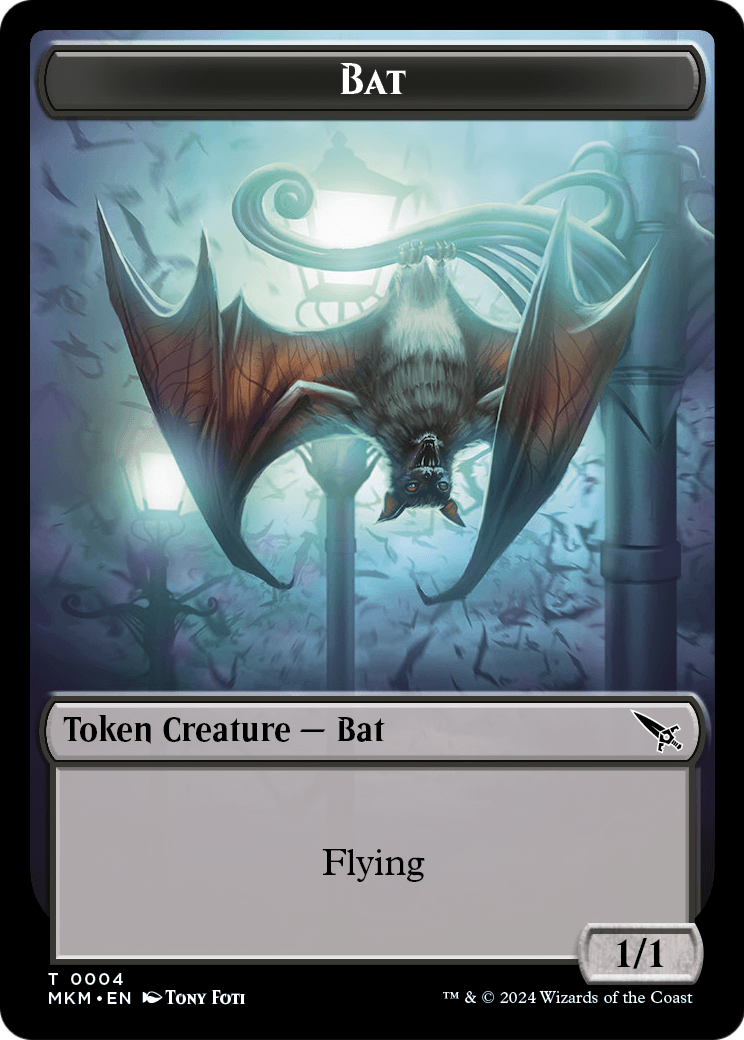 Bat (TMKM-004) - Murders at Karlov Manor Tokens Foil