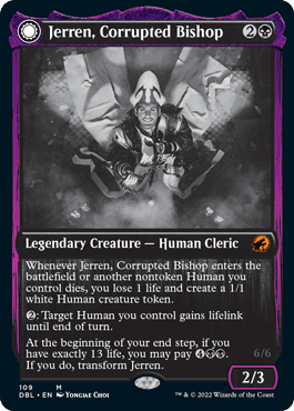 Jerren, Corrupted Bishop // Ormendahl, the Corrupted [Innistrad: Double Feature] Foil