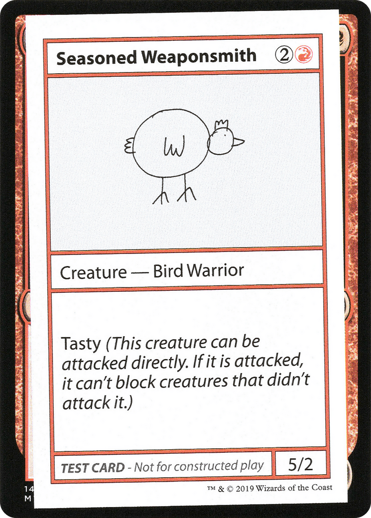 Seasoned Weaponsmith (2021 Edition) [Mystery Booster Playtest Cards]
