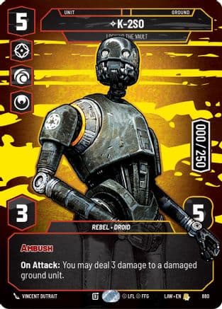 K-2S0 - Locking the Vault (Serialized) | Foil (880)  [A Lawless Time]
