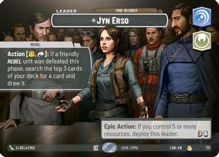 Jyn Erso - Time to Fight (Showcase) | Foil (5/264)  [A Lawless Time]