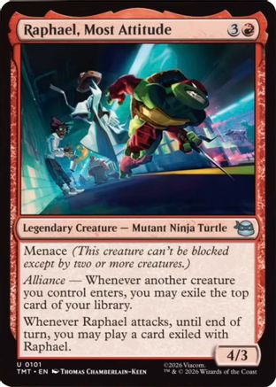 Raphael, Most Attitude |  Foil (101) [Teenage Mutant Ninja Turtles]