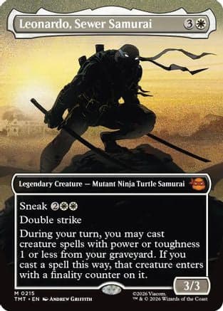 Leonardo, Sewer Samurai (Borderless) |  (215) [Teenage Mutant Ninja Turtles]