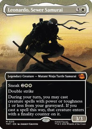 Leonardo, Sewer Samurai (Borderless) |  (215) [Teenage Mutant Ninja Turtles]