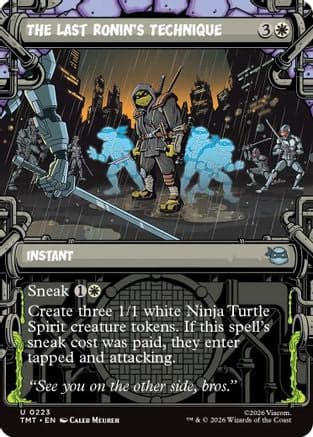 The Last Ronin's Technique (Showcase) |  Foil (223) [Teenage Mutant Ninja Turtles]