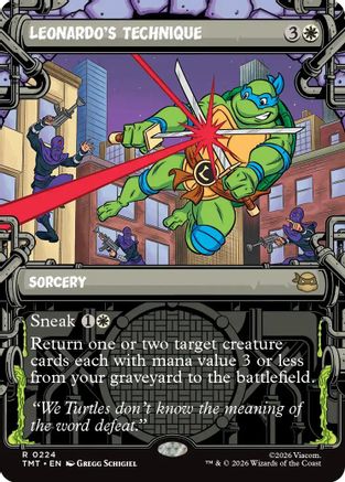 Leonardo's Technique (Showcase) |  (224) [Teenage Mutant Ninja Turtles]