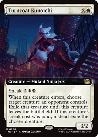 Turncoat Kunoichi (Extended Art) |  Foil (260) [Teenage Mutant Ninja Turtles]