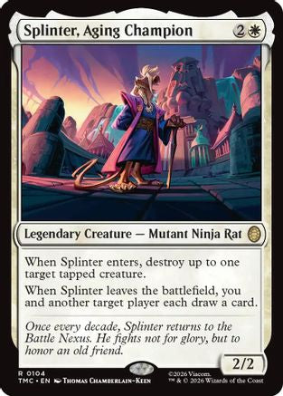Splinter, Aging Champion |  (104) [Commander: Teenage Mutant Ninja Turtles]
