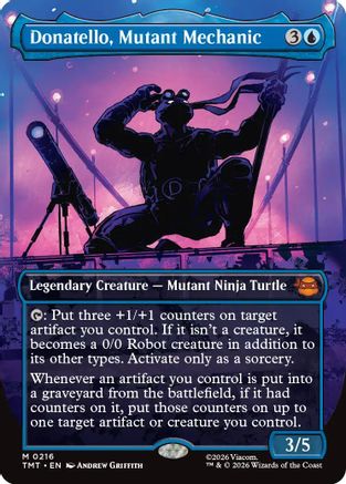 Donatello, Mutant Mechanic (Borderless) |  Foil (216) [Teenage Mutant Ninja Turtles]