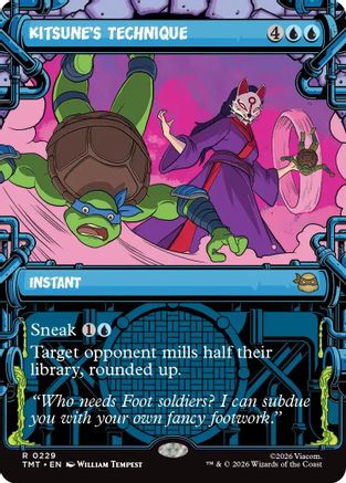 Kitsune's Technique (Showcase) |  Foil (229) [Teenage Mutant Ninja Turtles]