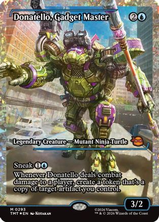 Donatello, Gadget Master (Showcase) (Fracture Foil) |  Foil (293) [Teenage Mutant Ninja Turtles]