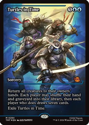 Turtles in Time (Showcase) |  Foil (284) [Teenage Mutant Ninja Turtles]