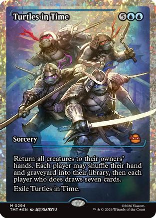 Turtles in Time (Showcase) (Fracture Foil) |  Foil (294) [Teenage Mutant Ninja Turtles]