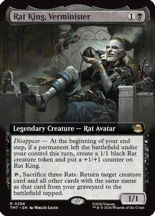 Rat King, Verminister (Extended Art) |  Foil (266) [Teenage Mutant Ninja Turtles]