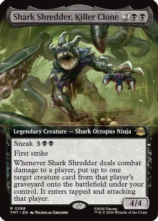Shark Shredder, Killer Clone (Extended Art) |  Foil (268) [Teenage Mutant Ninja Turtles]