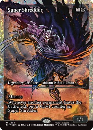 Super Shredder (Showcase) (Fracture Foil) |  Foil (295) [Teenage Mutant Ninja Turtles]