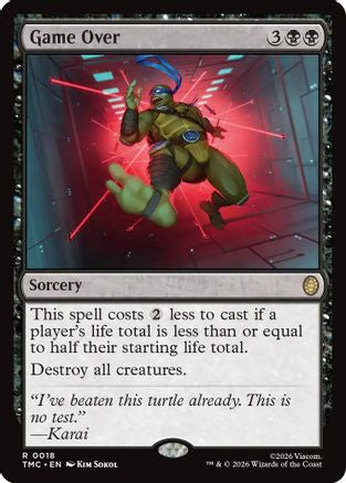Game Over |  Foil (018) [Commander: Teenage Mutant Ninja Turtles]