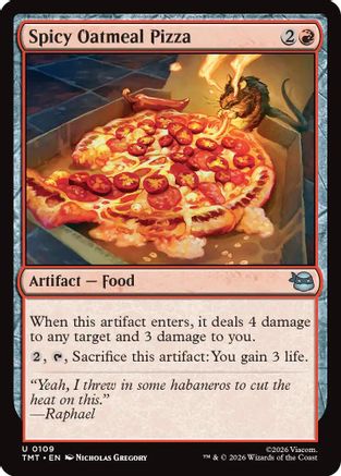 Spicy Oatmeal Pizza |  (109) [Teenage Mutant Ninja Turtles]