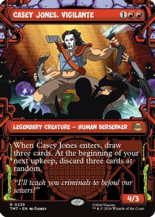 Casey Jones, Vigilante (0235) (Showcase) |  Foil (235) [Teenage Mutant Ninja Turtles]